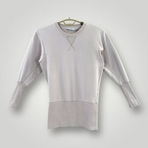 Adidas x Stella McCartney SAMPLE Sweatshirt Womens M/L (32) Pale Lavender Cotton